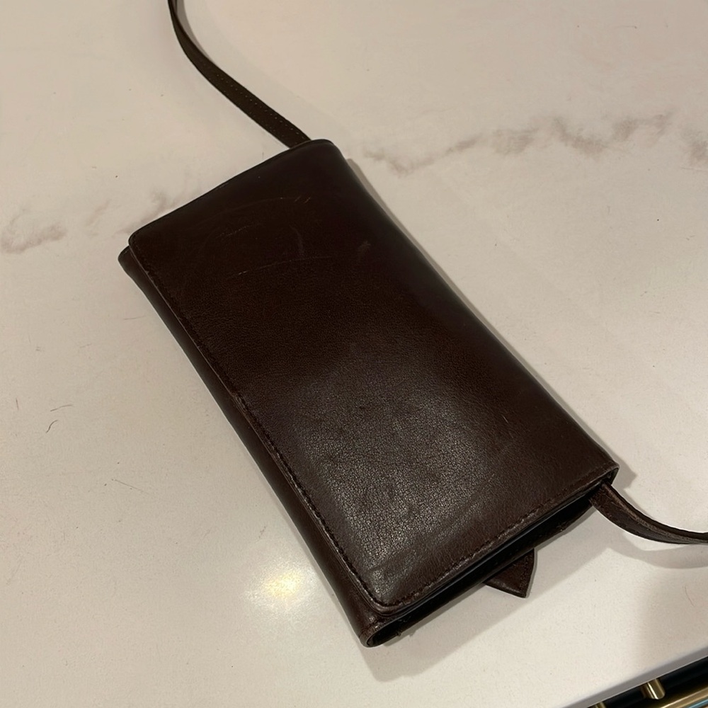* Eddie Bauer Wallet Crossbody Leather